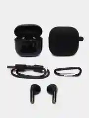 Черный наушники беспроводные Borofone BW29, Bluetooth, с микрофоном, чехол в комплекте