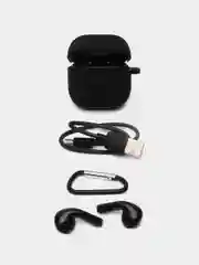 Черный наушники беспроводные Borofone BW29, Bluetooth, с микрофоном, чехол в комплекте