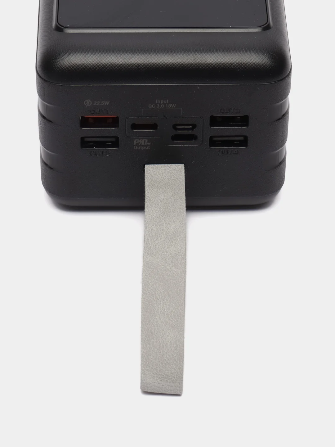 Черный power Bank с поддержкой QC3.0, 22,5 Вт, 100.000/ 90.000/ 80000 / 60000 / 50000 / 30000 мАч
