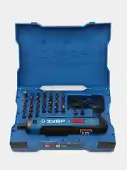 Желтый аккумуляторная отвертка Zubr (Зубр) GO 4 Vmax, PSD-4