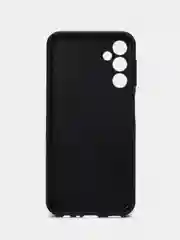 Черный чехол для Samsung Galaxy A24 (Самсунг Галакси А24), пластиковый, глянцевый, под стекло