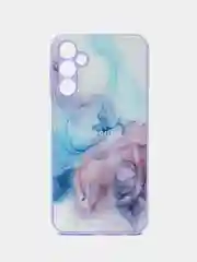 Лавандовый чехол для Samsung Galaxy A24 (Самсунг Галакси А24), пластиковый, глянцевый, под стекло
