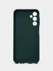 Зеленый чехол для Samsung Galaxy A24 (Самсунг Галакси А24), пластиковый, глянцевый, под стекло