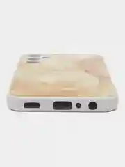 Желтый чехол для Samsung Galaxy A24 (Самсунг Галакси А24), пластиковый, глянцевый, под стекло
