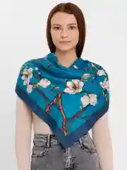 Морской платок женский, шелковый