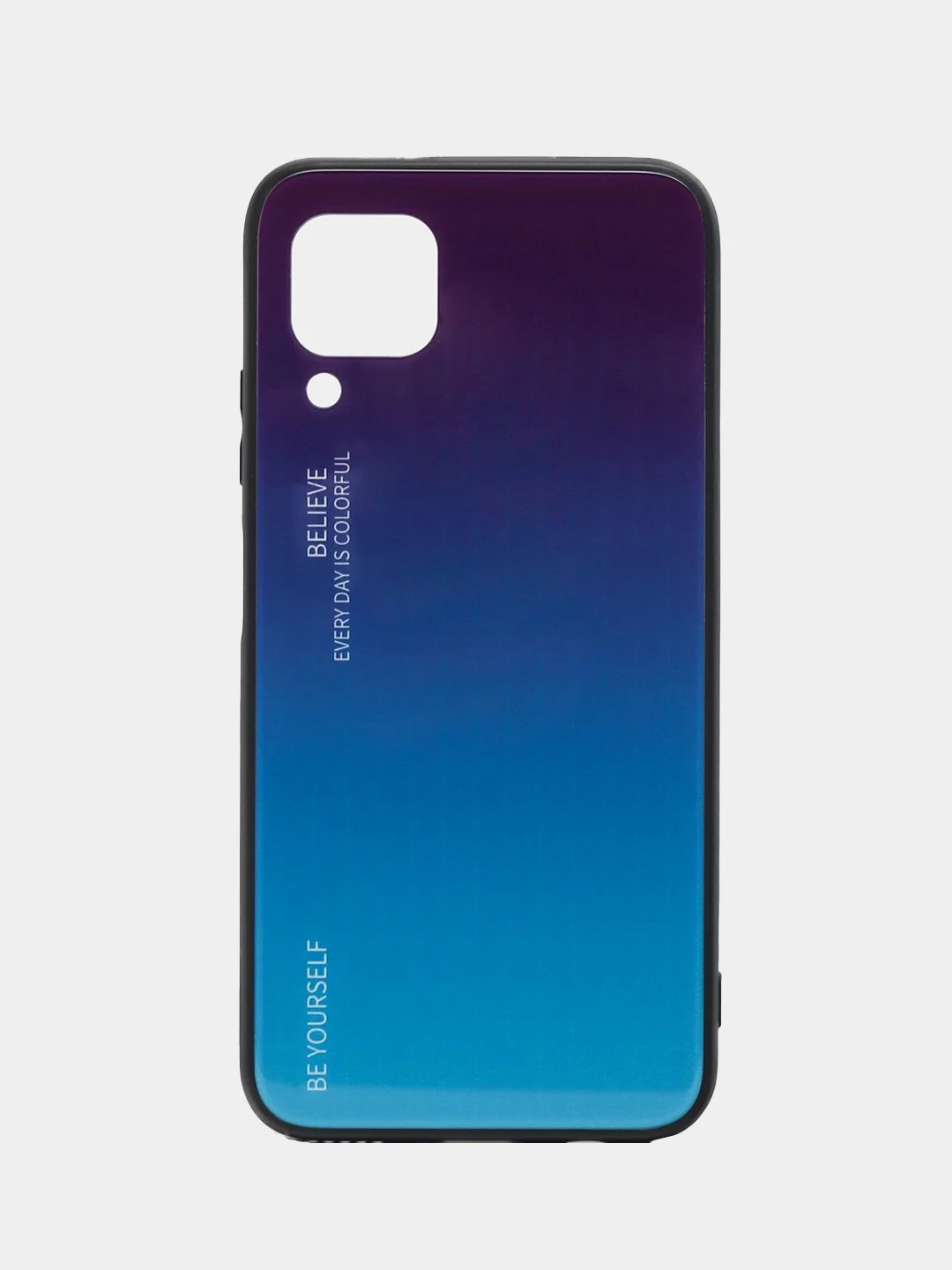 Пурпурный чехол градиент на Huawei P40 Lite с закаленным стеклом mobios