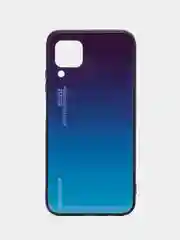 Пурпурный чехол градиент на Huawei P40 Lite с закаленным стеклом mobios