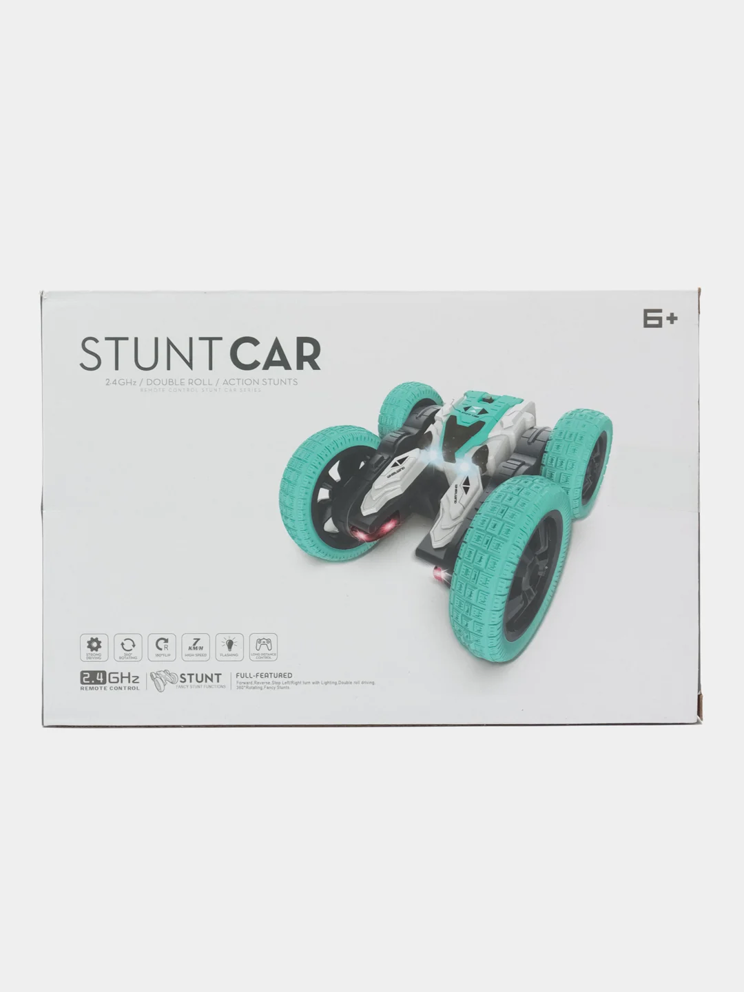 Красный машинка-перевертыш 360 Stunt Car, радиоуправляемая
