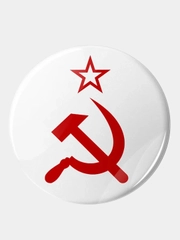 Значок "Серп и молот", 37 мм