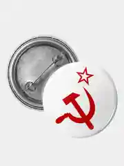 Значок "Серп и молот", 37 мм