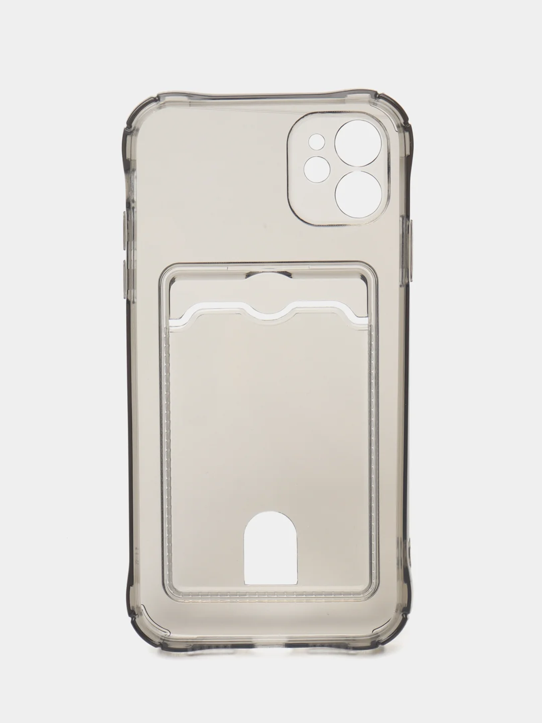 Фуксия чехол для iPhone 7/8/SE 2020/X/XS/XR/12/13/14/15 Pro Max, прозрачный, с карманом для карты