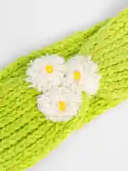 Зеленый вязаная повязка на голову