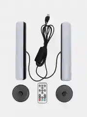 Черный rgb-светильник, неоновая лампа, светодиодный, настольная лампа, Bluetooth
