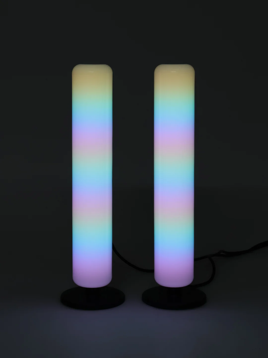 Черный rgb-светильник, неоновая лампа, светодиодный, настольная лампа, Bluetooth