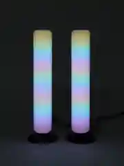 Черный rgb-светильник, неоновая лампа, светодиодный, настольная лампа, Bluetooth