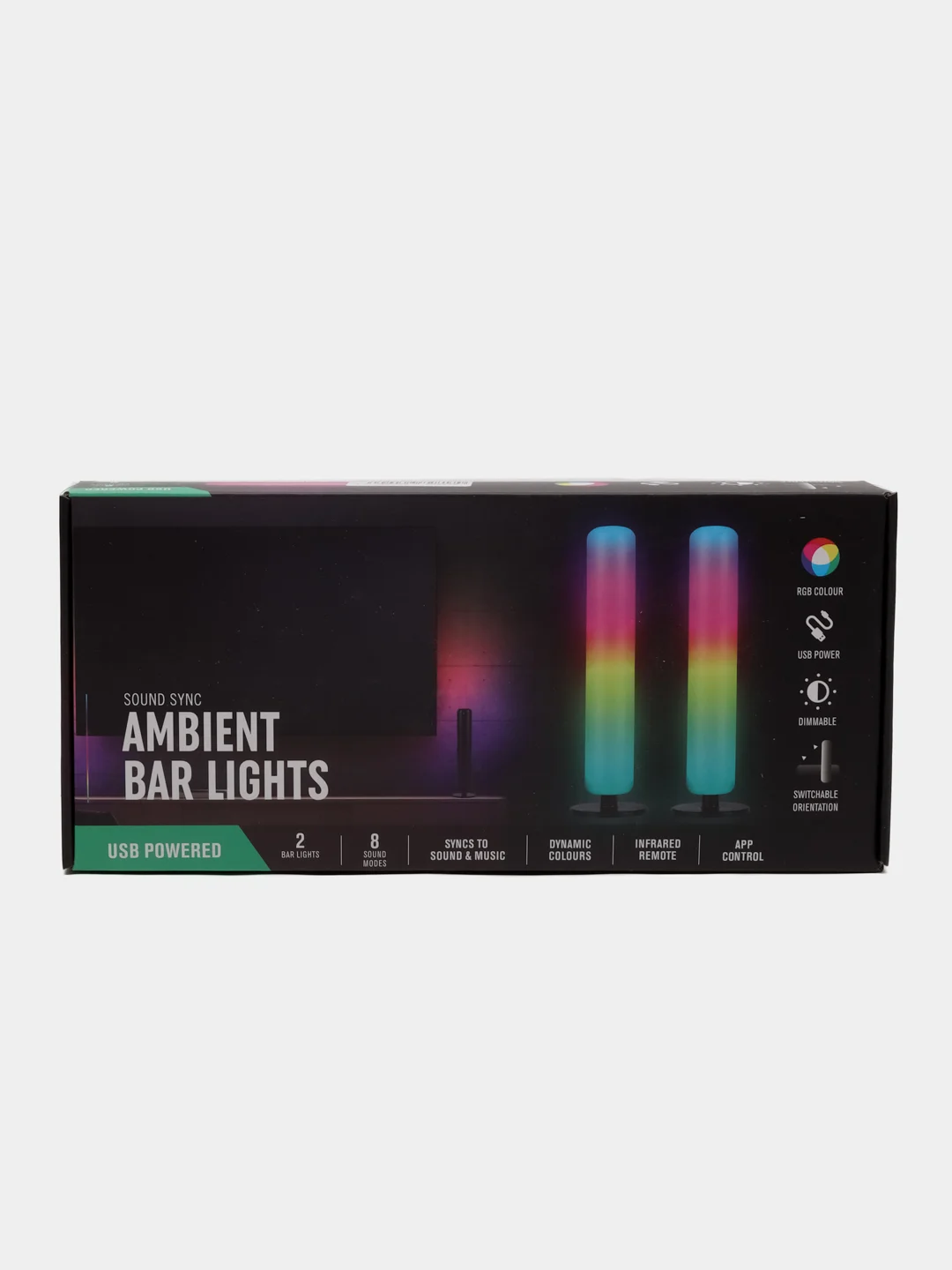 Черный rgb-светильник, неоновая лампа, светодиодный, настольная лампа, Bluetooth