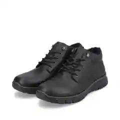 Черный ботинки зимние мужские Rieker из натуральной кожи