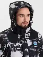 Пурпурный куртка мужская зимняя с капюшоном