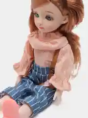 Кремовый интерактивная говорящая кукла 28 см "Моника", ТМ Miss Kapriz, шарнирная