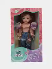 Кремовый интерактивная говорящая кукла 28 см "Моника", ТМ Miss Kapriz, шарнирная