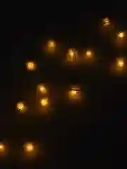 Гирлянда-нить 5 м, с насадками Ёжики белые, IP20, 30 LED, свечение белое, 8 режимов, 220 В