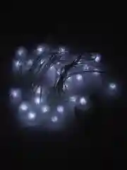 Гирлянда-нить с насадками "Ёжики белые", 5 м, IP20, 30 LED, тёплое белое, 8 режимов, 220 В
