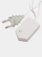 Гирлянда-нить с насадками "Ёжики белые", 5 м, IP20, 30 LED, тёплое белое, 8 режимов, 220 В
