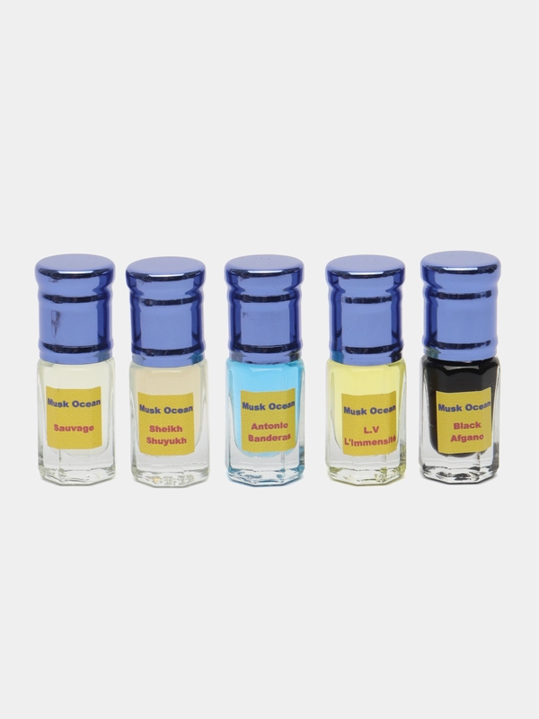 Набор масляных духов Black Afgano/Sheikh Shuyukh/Limmensite/Blue Seduction/Sauvage