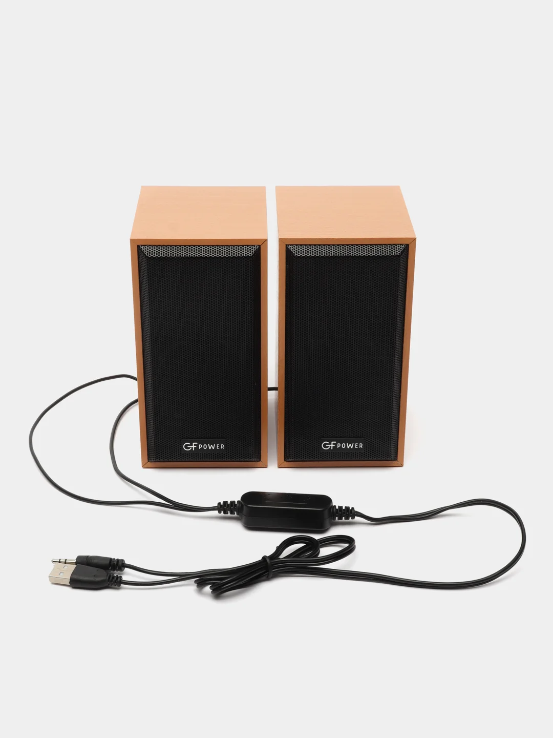 Желтый колонки для компьютера GFPoWeR TS-01, 2.0, 6Вт, питание от USB