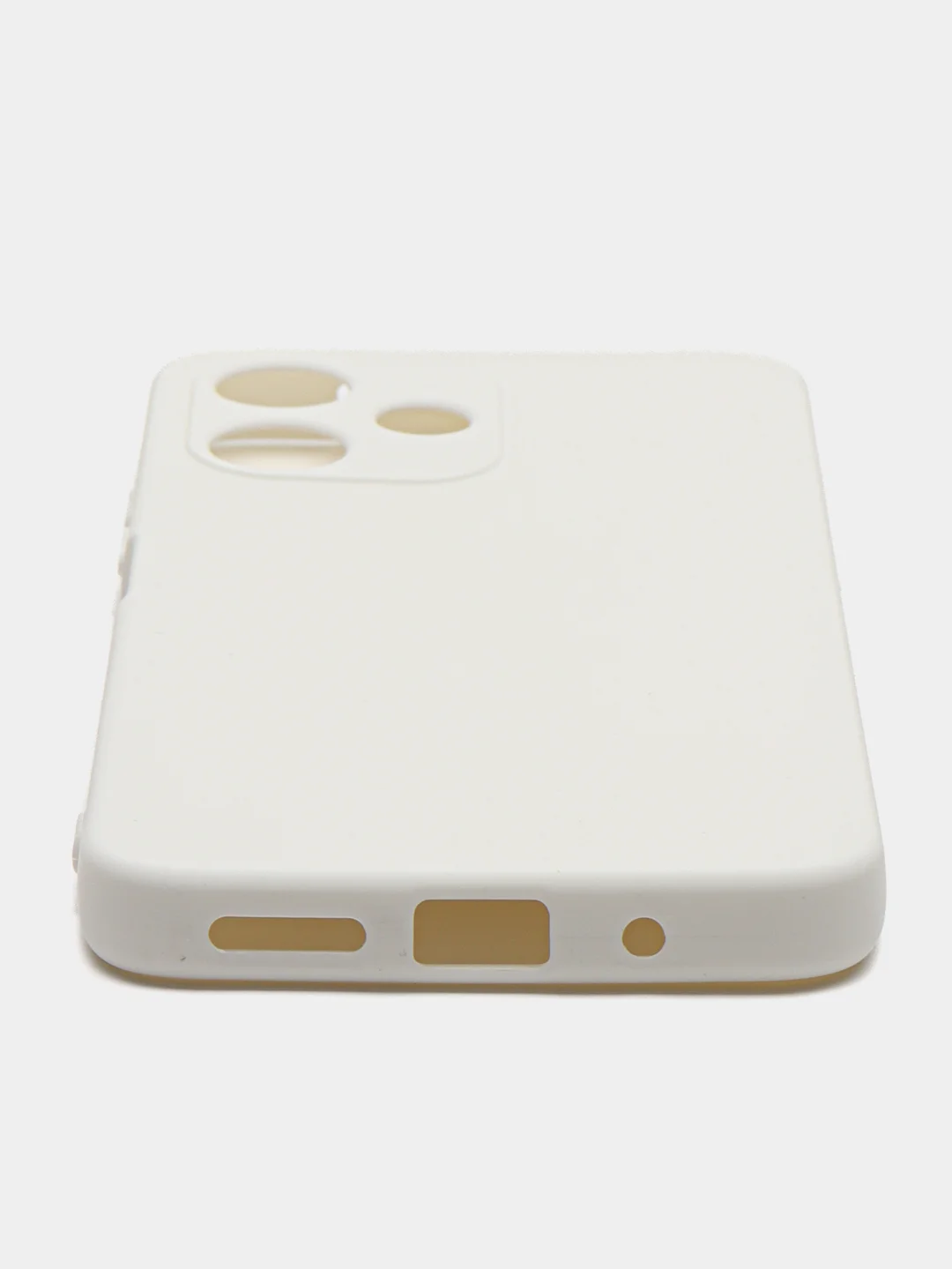 Белый чехол для Xiaomi Redmi 12 5G (Сяоми Редми 12), с мягкой подкладкой