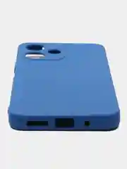 Синий чехол для Xiaomi Redmi 12 5G (Сяоми Редми 12), с мягкой подкладкой