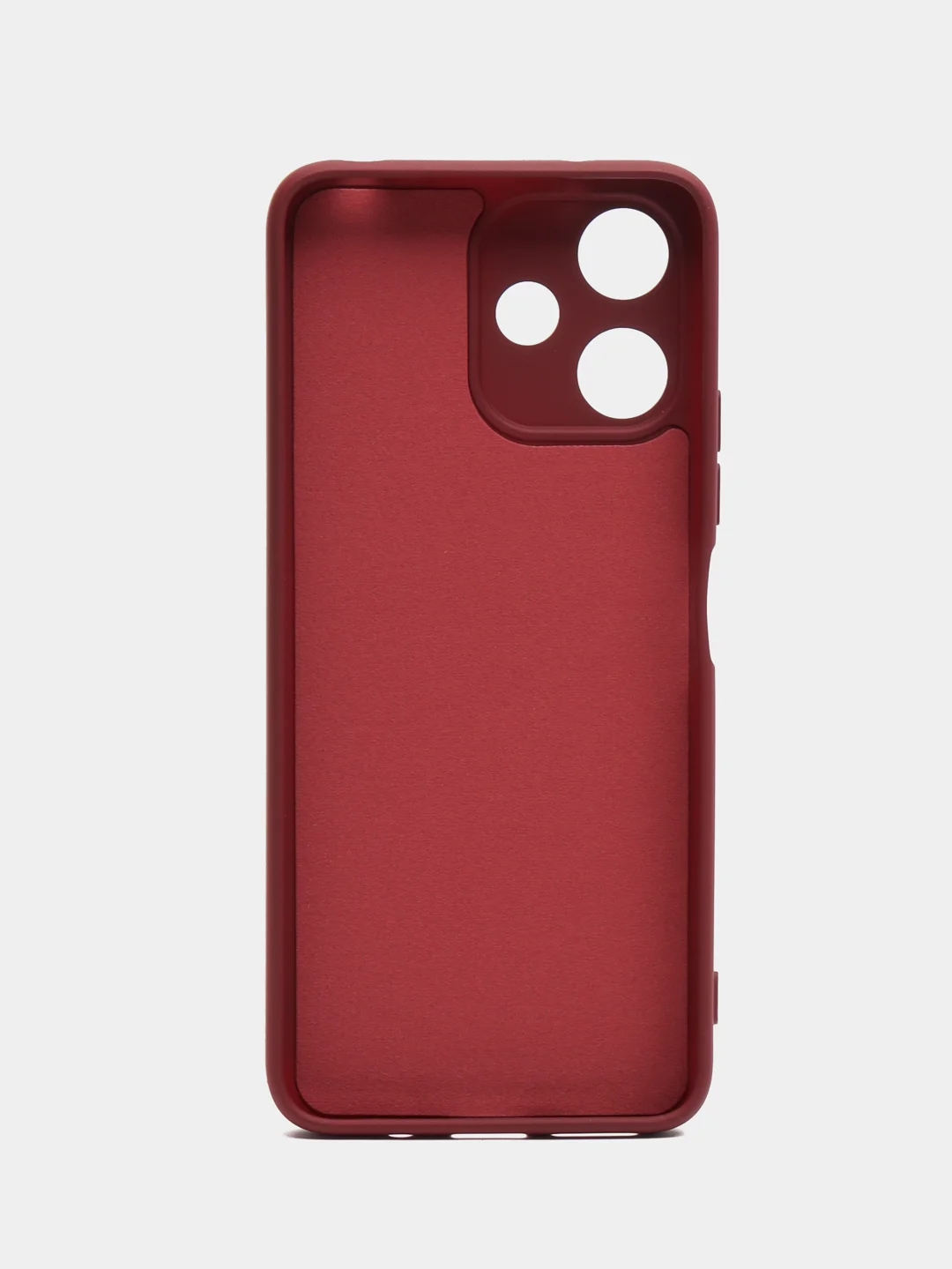 Тёмно-бордовый чехол для Xiaomi Redmi 12 5G (Сяоми Редми 12), с мягкой подкладкой