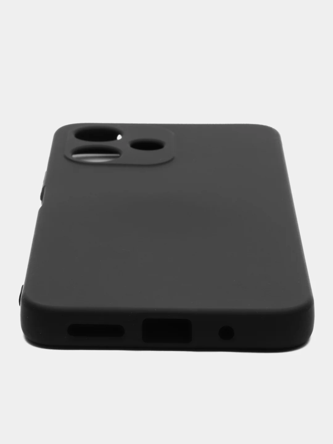 Черный чехол для Xiaomi Redmi 12 5G (Сяоми Редми 12), с мягкой подкладкой