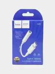 Адаптер-переходник Hoco LS30 AUX, Type-C - Jack 3.5 мм, c чипом