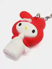 Багровый брелок My Melody, Kuromi, Sinnamoroll