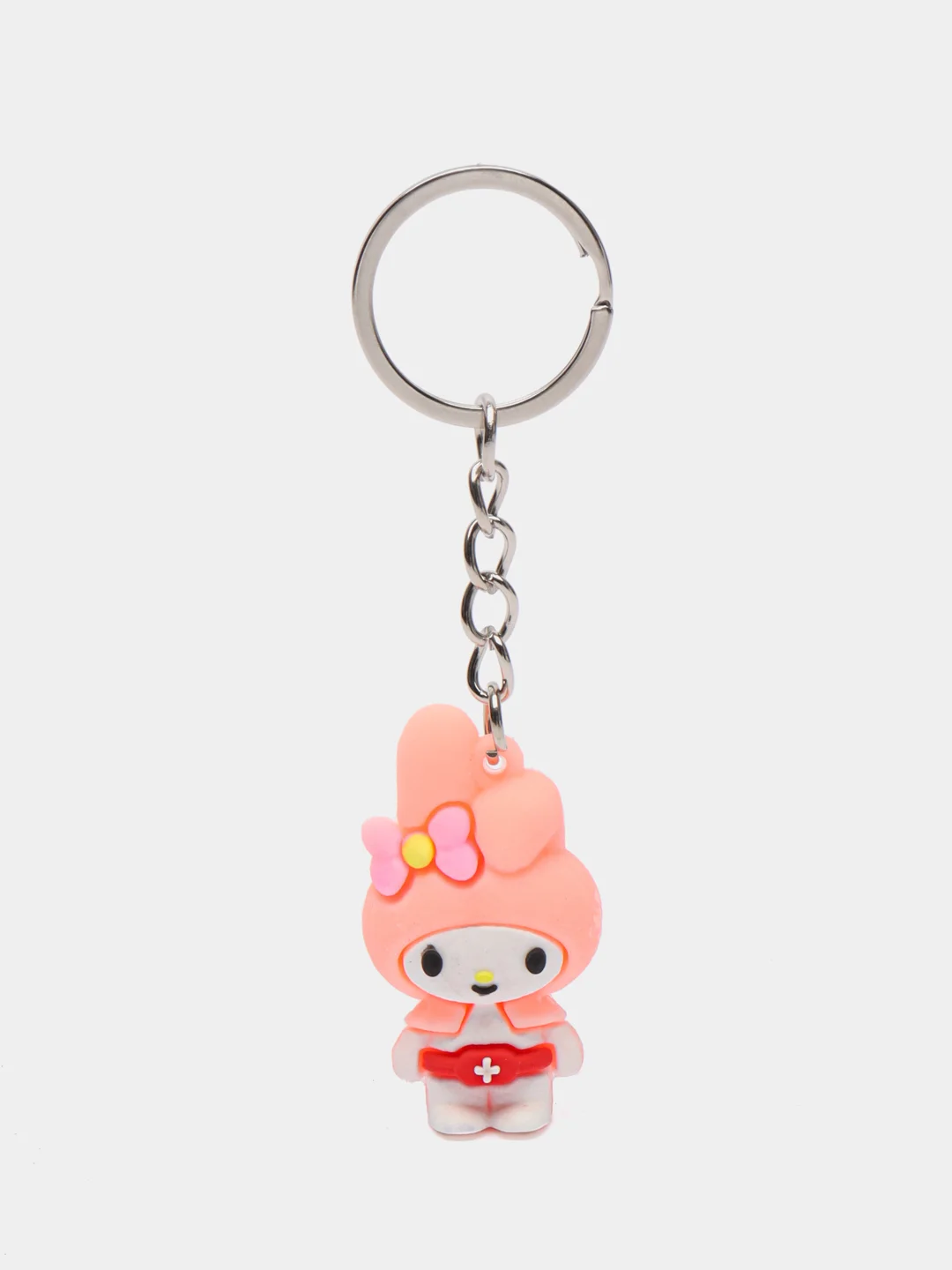Пастельно-коралловый брелок My Melody, Kuromi, Sinnamoroll