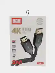 Кабель Earldom ET-W26 HDMI(M) - HDMI(M), тканевая оплетка, 2 м, черный