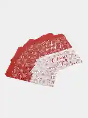 Алый бумага для шоколада "С Новым годом!", 5 штук