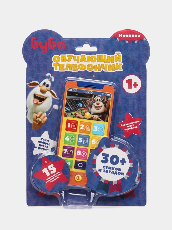 Детская музыкальная игрушка "Обучающий телефон Буба ", 1+