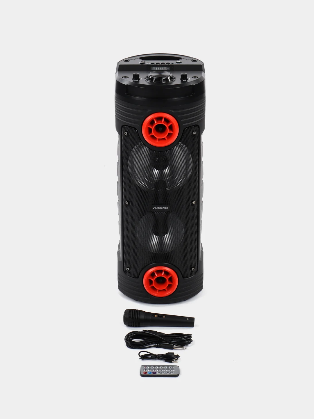 Алый колонка портативная ZQS, 10 видов , беспроводная, Bluetooth, с микрофоном