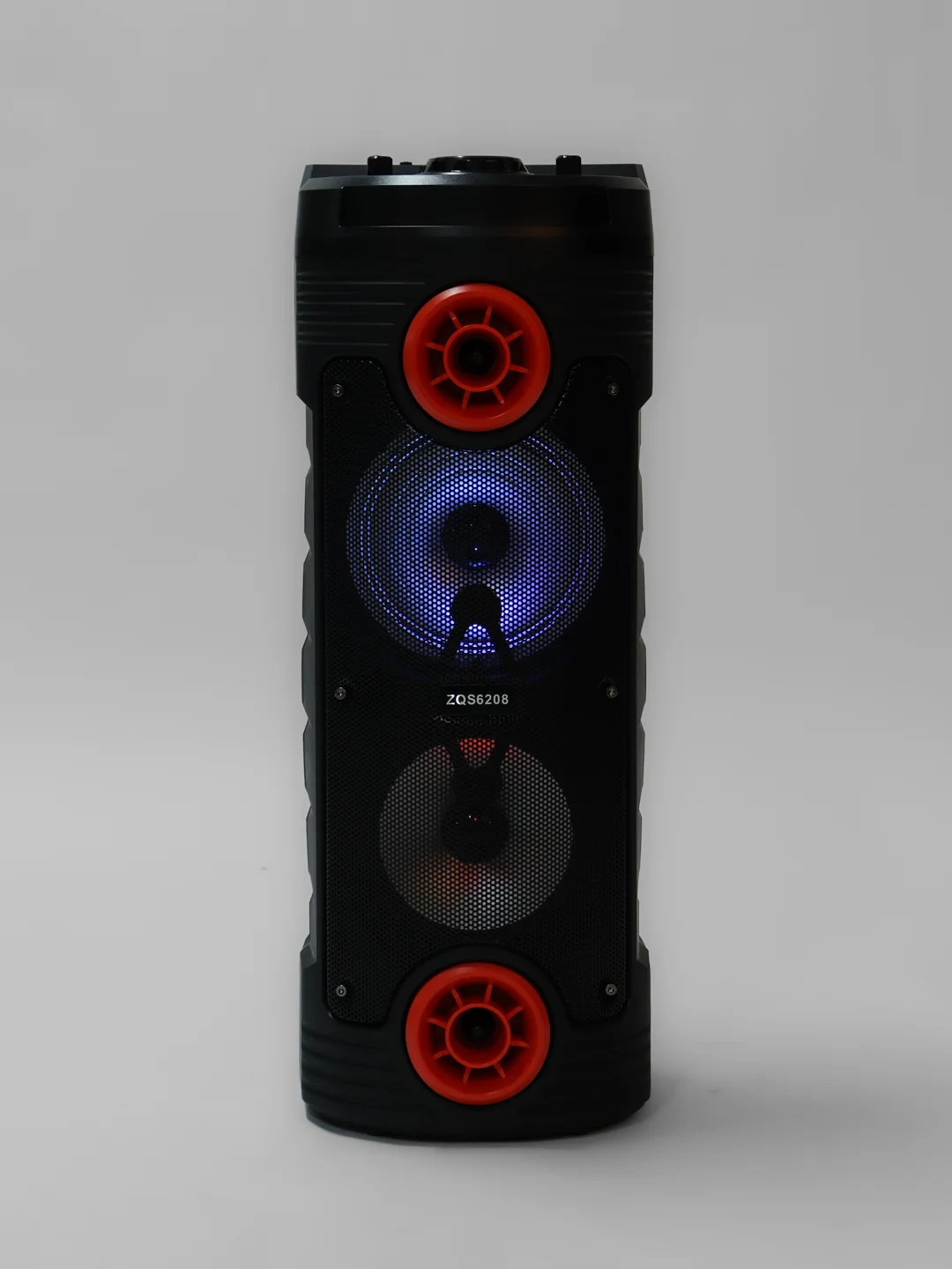 Алый колонка портативная ZQS, 10 видов , беспроводная, Bluetooth, с микрофоном