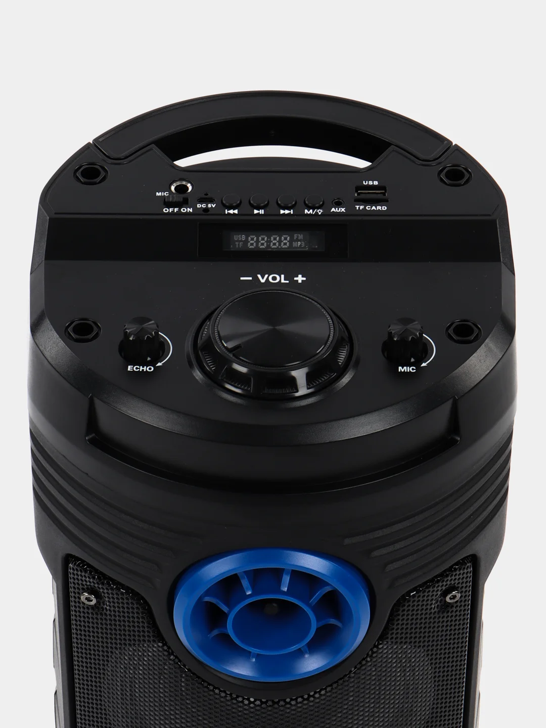 Голубой колонка портативная ZQS, 10 видов , беспроводная, Bluetooth, с микрофоном
