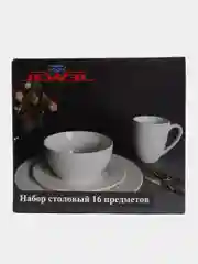 Белый набор столовый JEWEL Жасмин 16 предметов (new bone)
