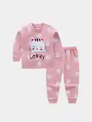 Белый детский костюм для девочки: кофта брюки, пижама хлопок 100%