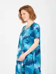 Бирюзовый халат женский домашний, Lilians