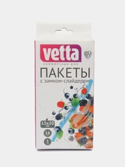 Пакеты с замком-слайдером, упаковочные, 15 х 20 см, 50 мкм, 16 штук