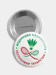 Значок "Бадминтон", 56 мм