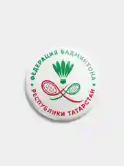 Значок "Бадминтон", 56 мм