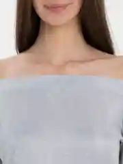 Серебряный женское вечернее платье
