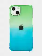 Зеленый противоударный чехол BROSCORP для Apple iPhone 13 силиконовый с усиленными углами